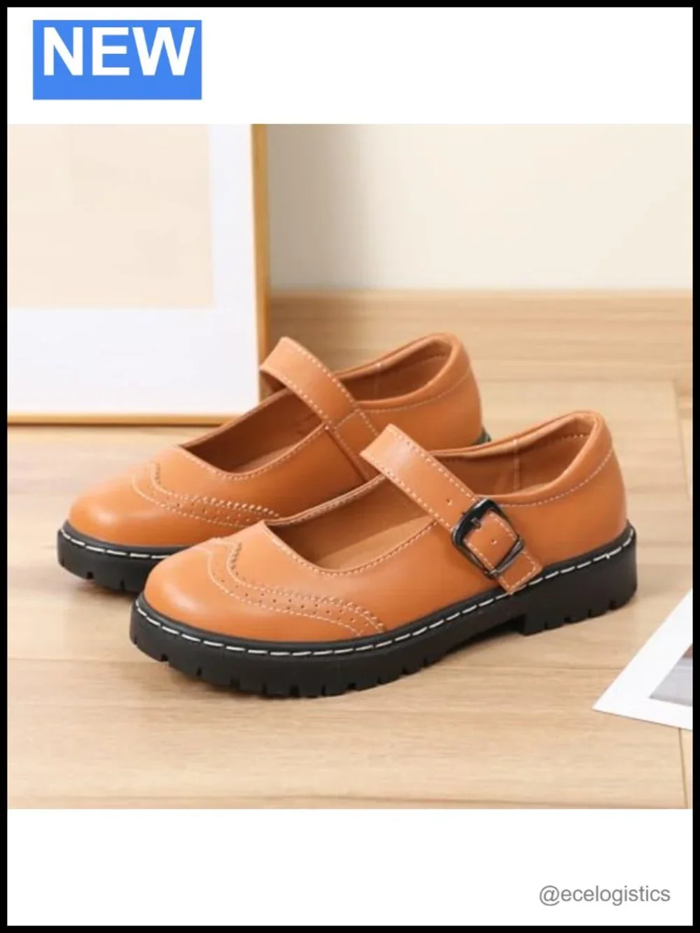 Women Mary Jane Flats Non-Slip Casual School Dress Shoes Oxford Comfort Work